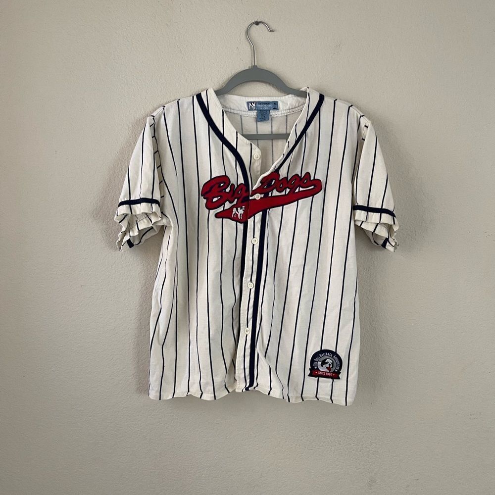 Big dogs embroidered baseball jersey shirt‎